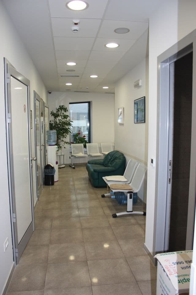 Medical examination room with modern equipment